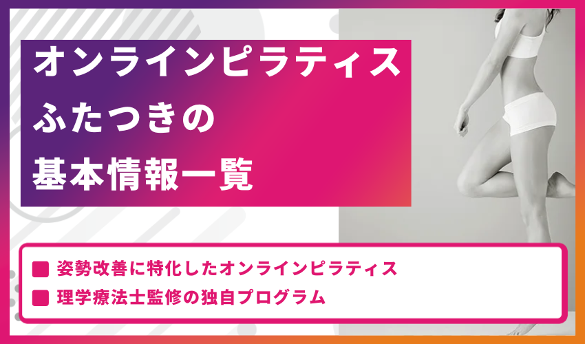 オンラインピラティスふたつきの基本情報一覧